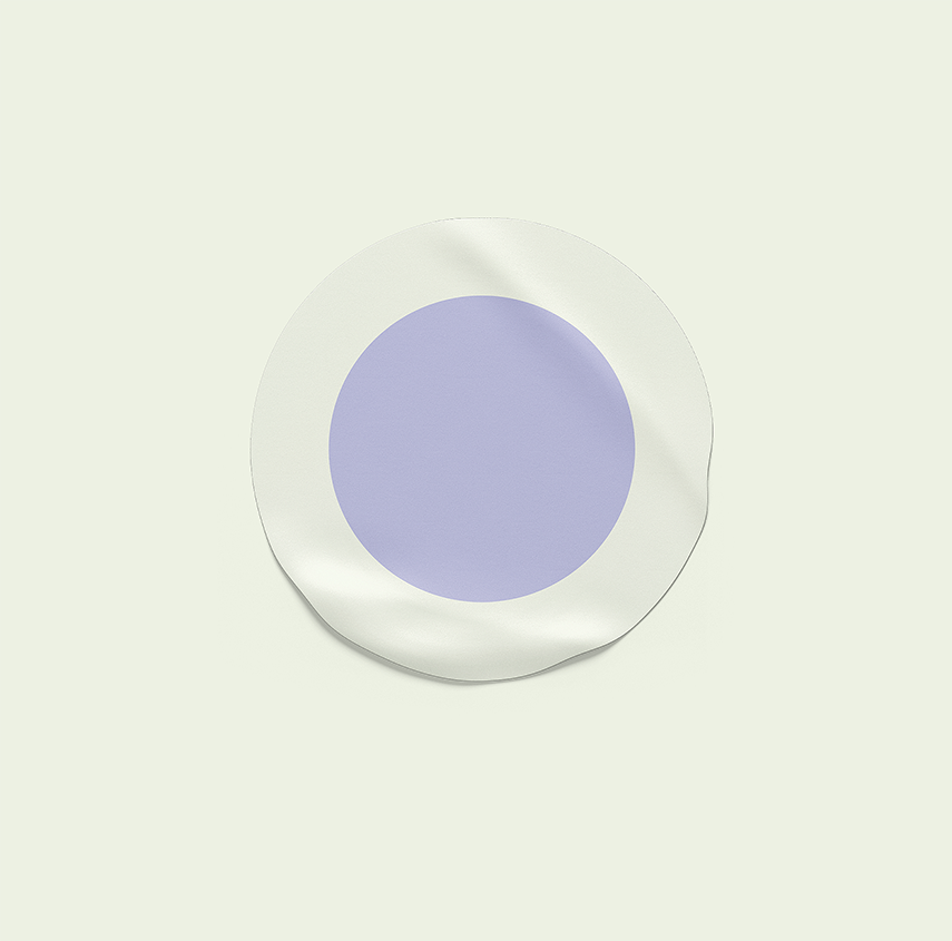 lilac circle sticker