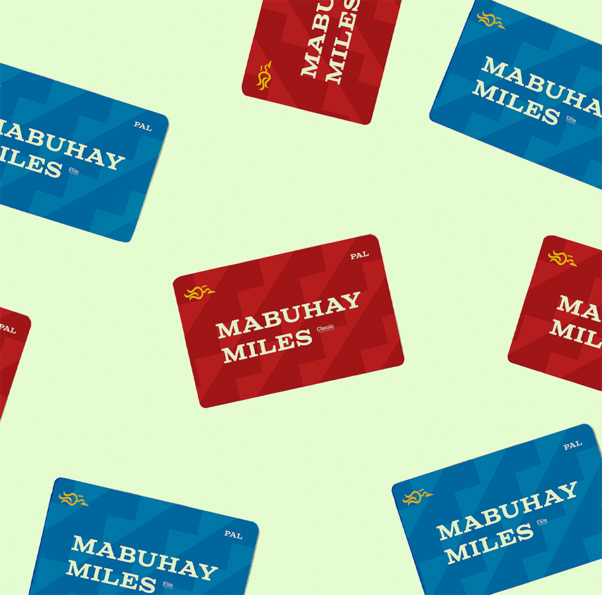 red and blue mabuhay miles cards