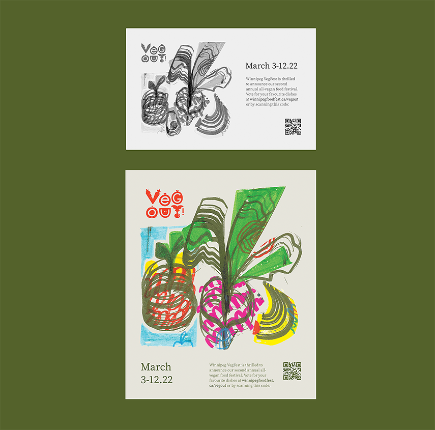 veg out festival print ads